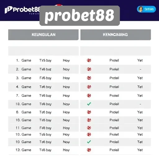 Perbandingan Probet88 dengan Situs Game Lain di Indonesia